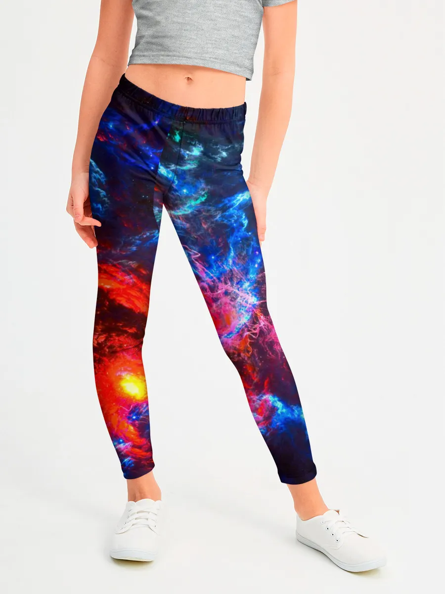 Леггинсы для девочки / Космос