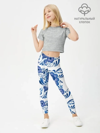 Леггинсы для девочки / Гжель