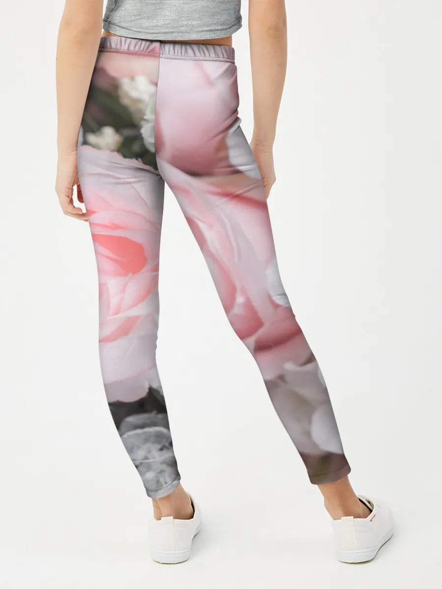 Леггинсы для девочки / розы