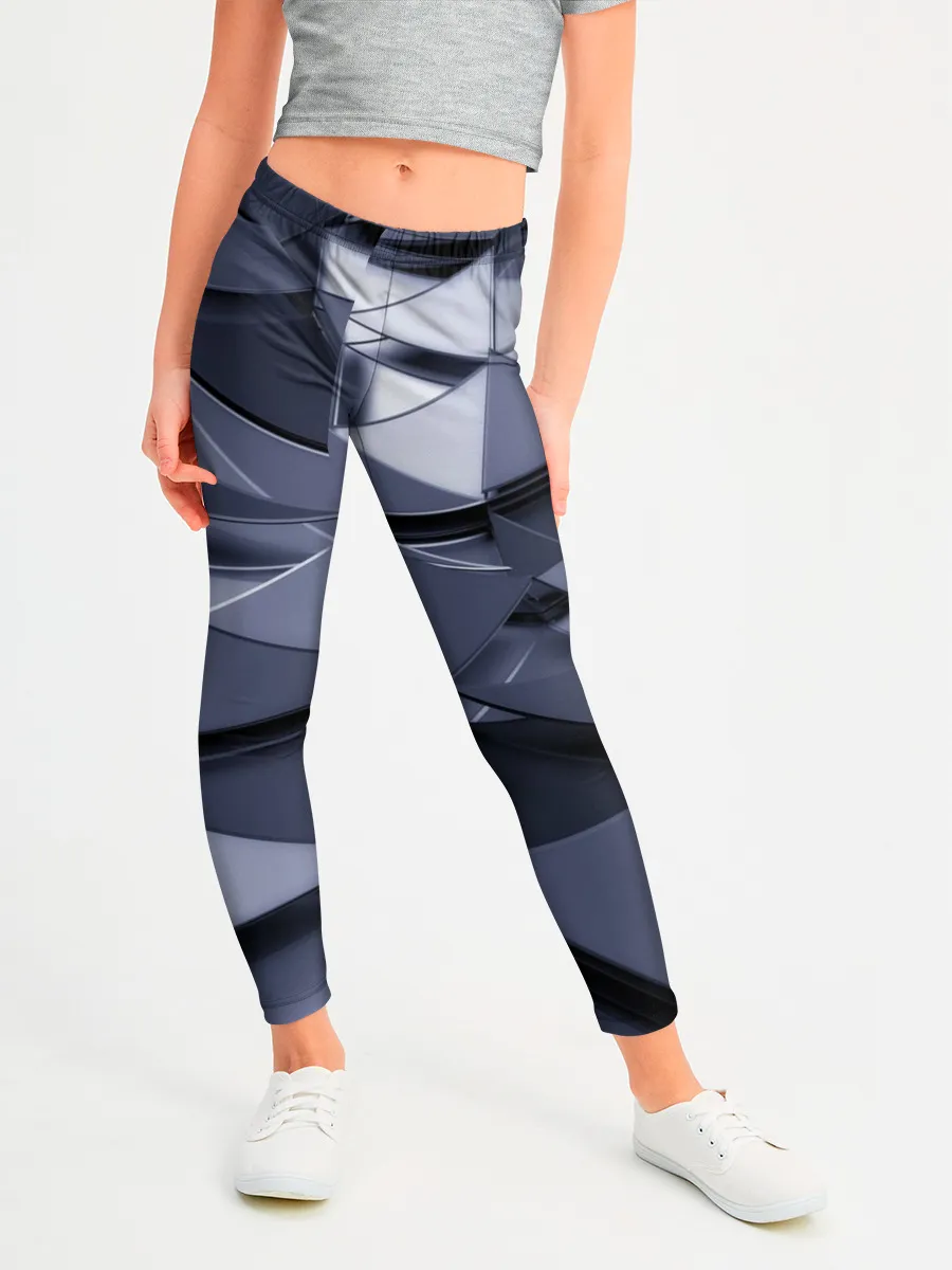 Леггинсы для девочки / Metalic geometry