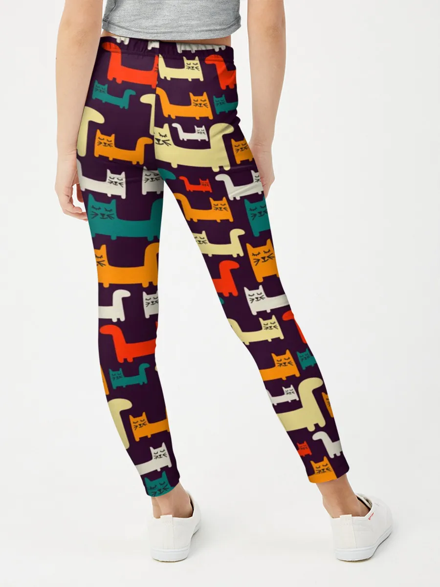 Леггинсы для девочки / Найди чёрного кота