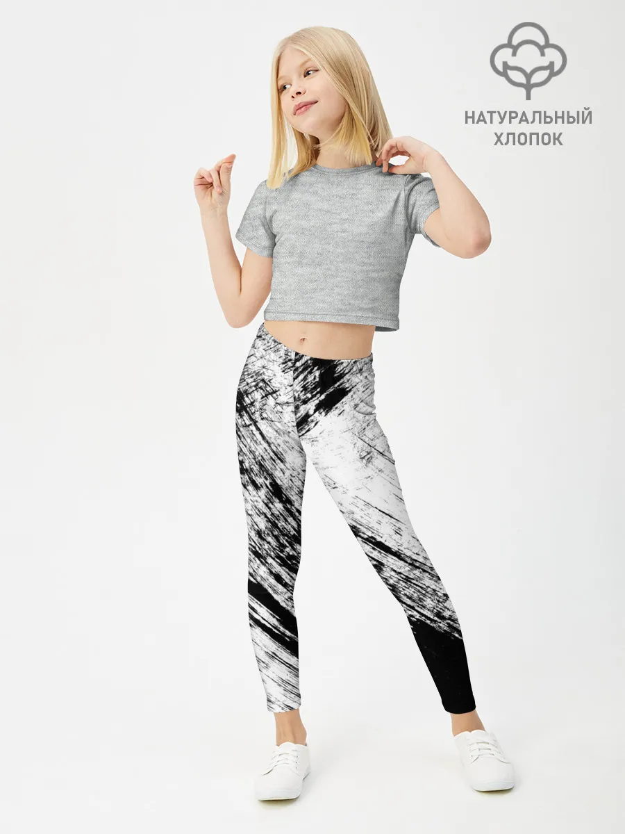 Леггинсы для девочки / Штриховка