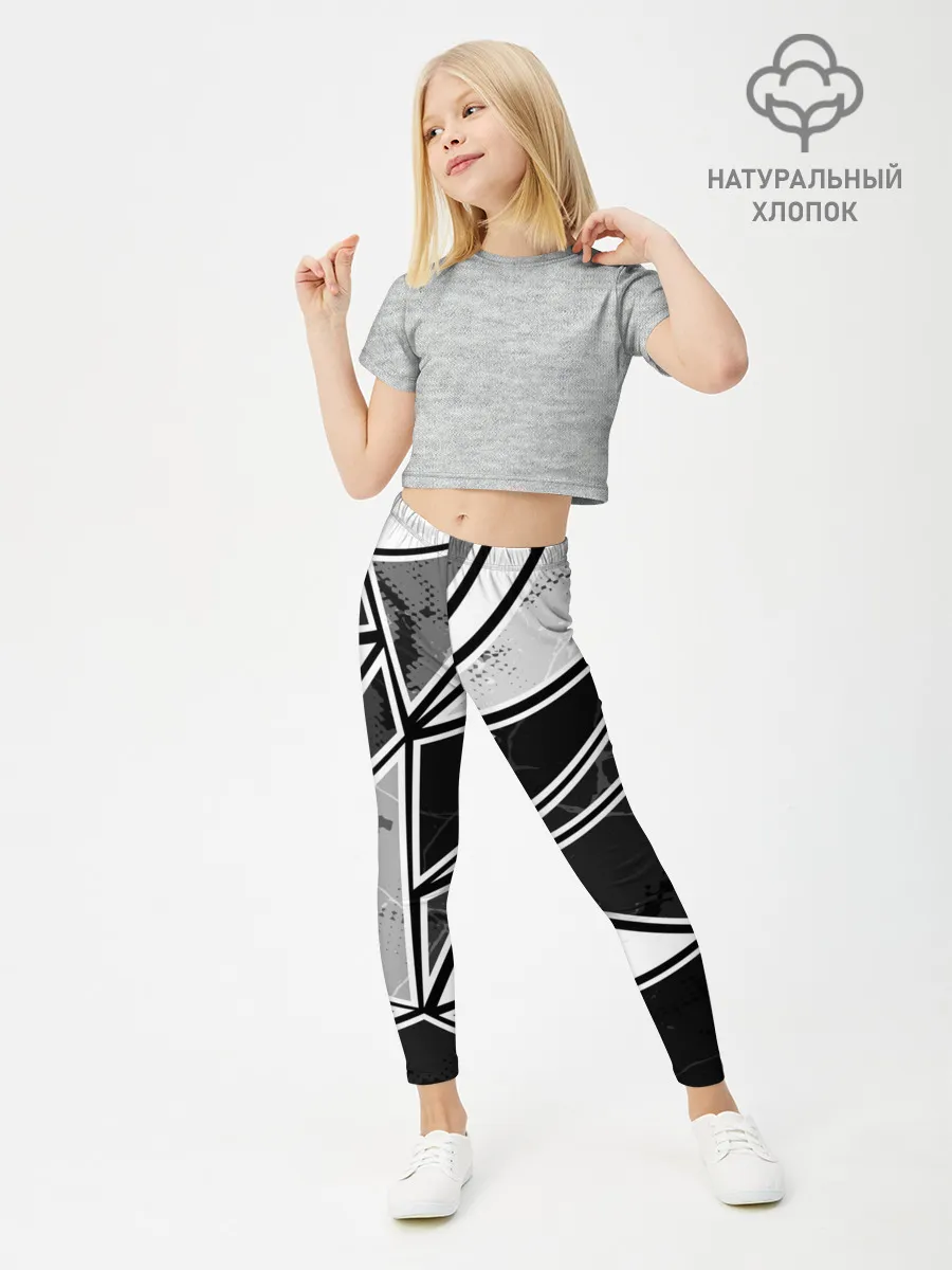 Леггинсы для девочки / Спортивная геометрия