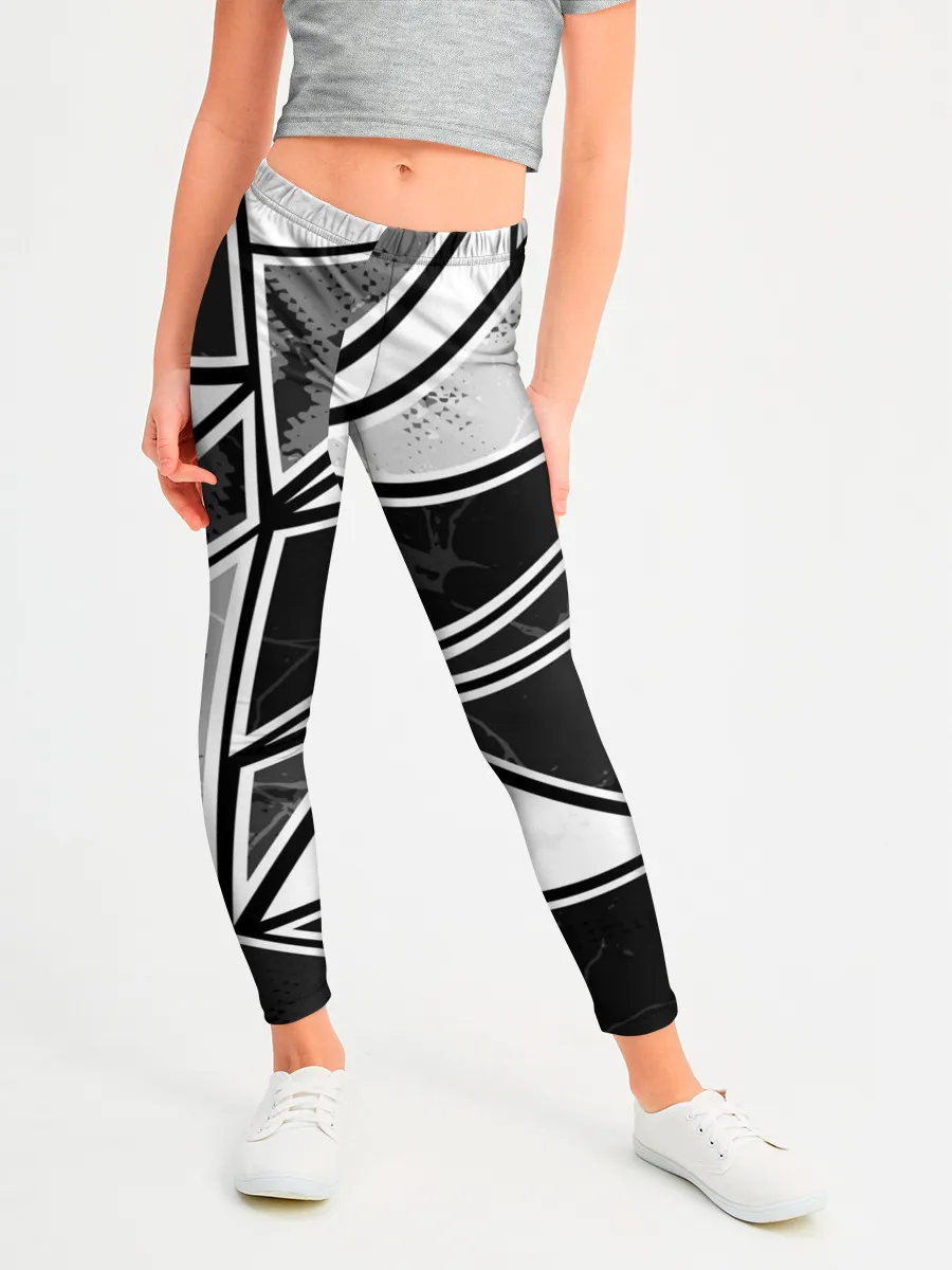 Леггинсы для девочки / Спортивная геометрия