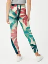 Леггинсы для девочки / Абстракция Пальмы Текстура