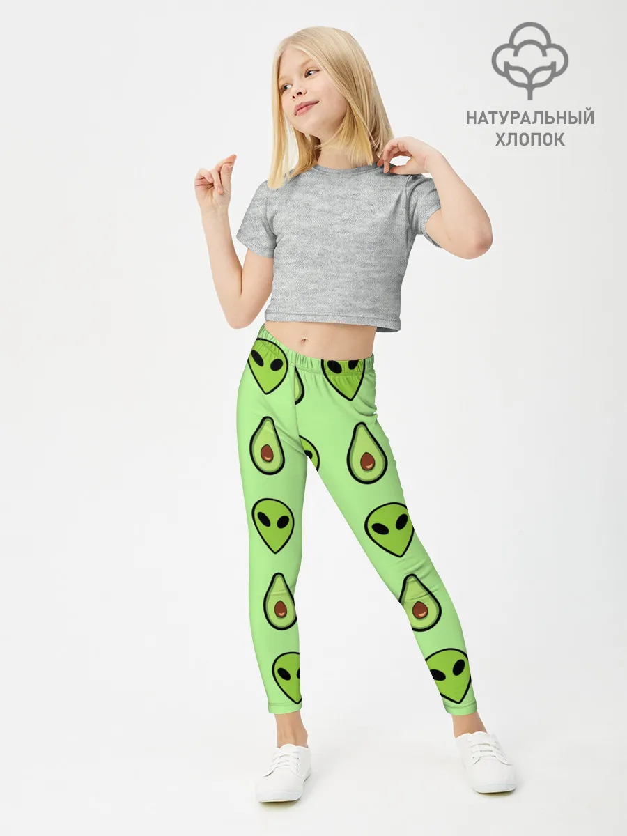 Леггинсы для девочки / Green