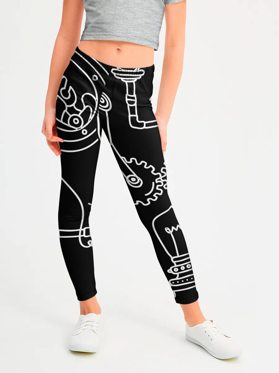 Леггинсы для девочки / Стиль стимпанк