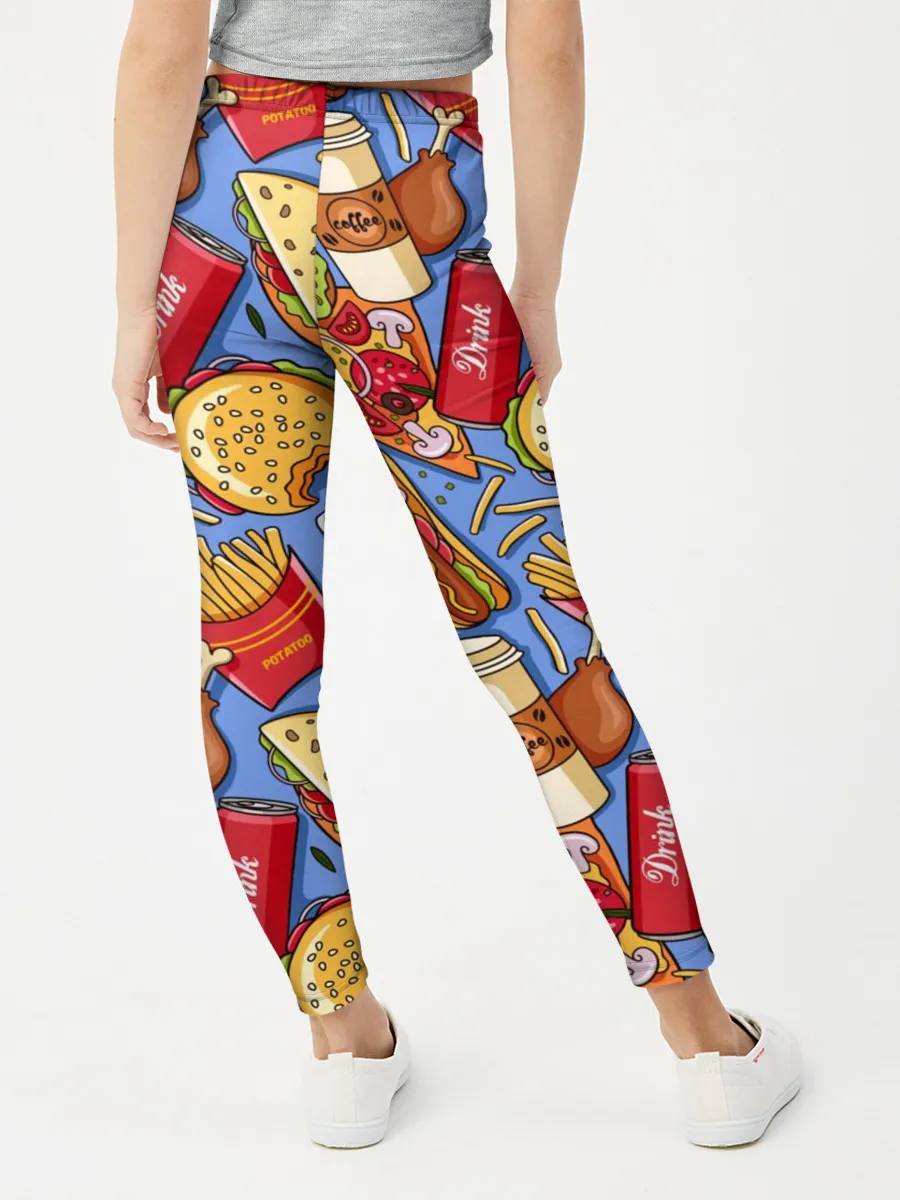 Леггинсы для девочки / Fastfood