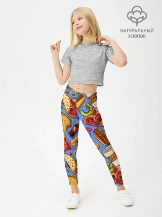 Леггинсы для девочки / Fastfood