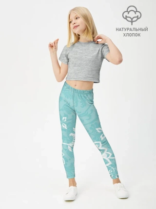 Леггинсы для девочки / Кружевные цветы