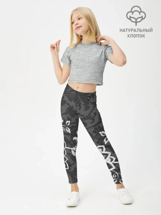 Леггинсы для девочки / Кружевной узор