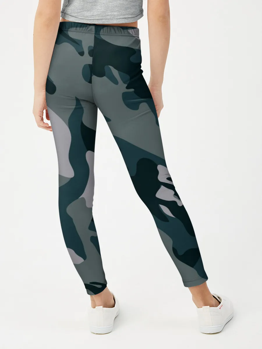 Леггинсы для девочки / камуфляж