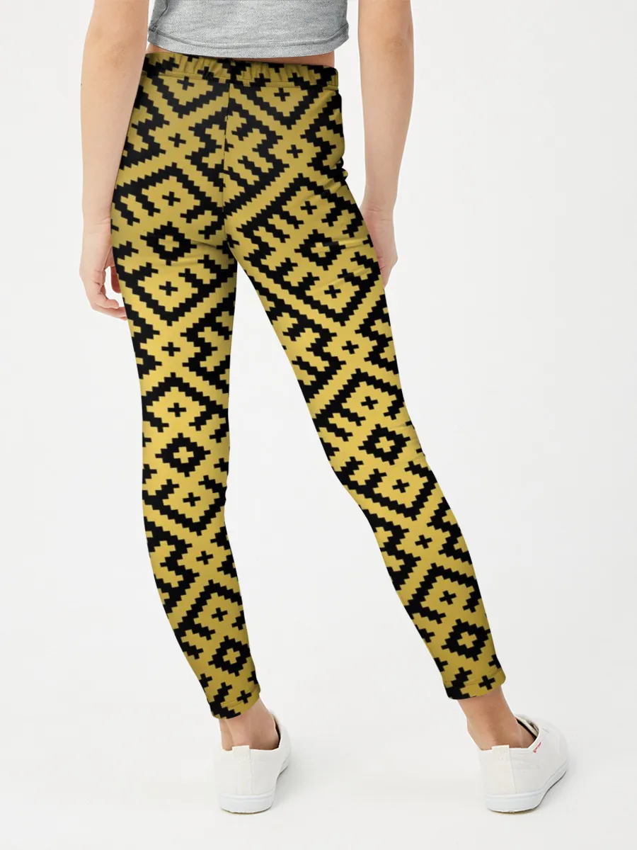 Леггинсы для девочки / Обережная Вышивка