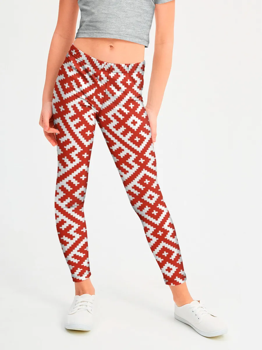 Леггинсы для девочки / Обережная Вышивка