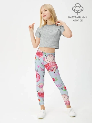 Леггинсы для девочки / Свинки-балеринки