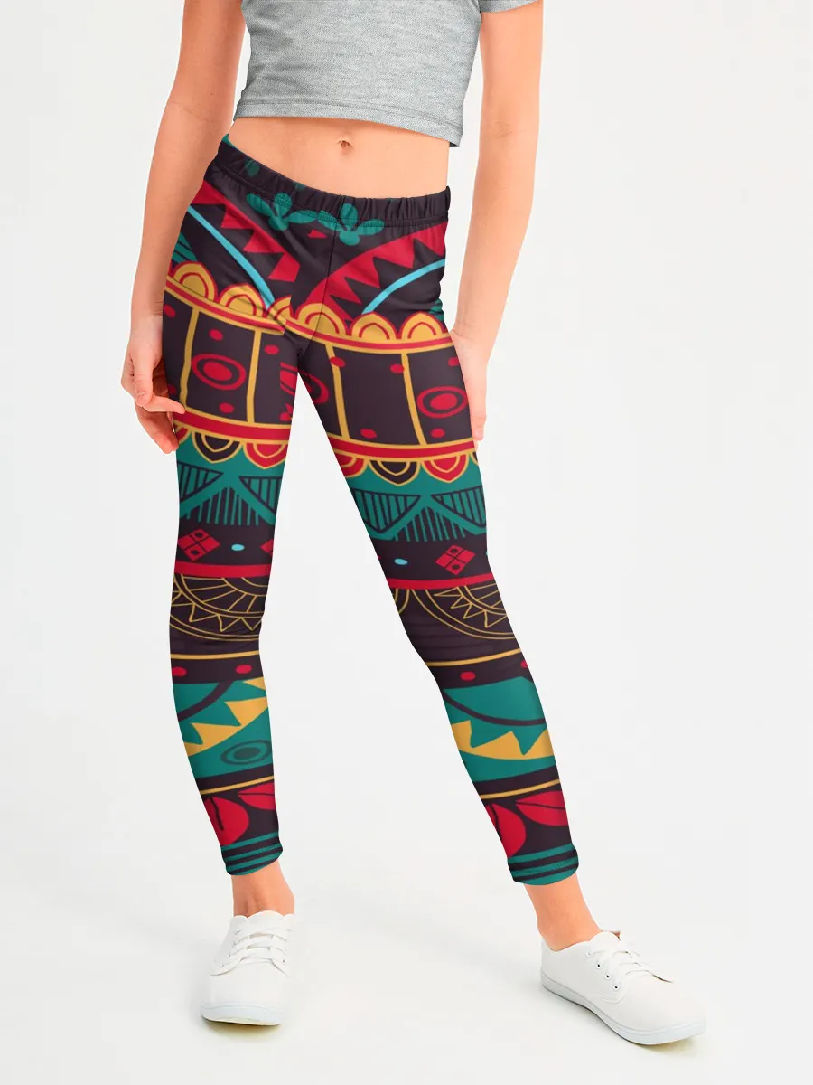 Леггинсы для девочки / Мексиканский орнамент