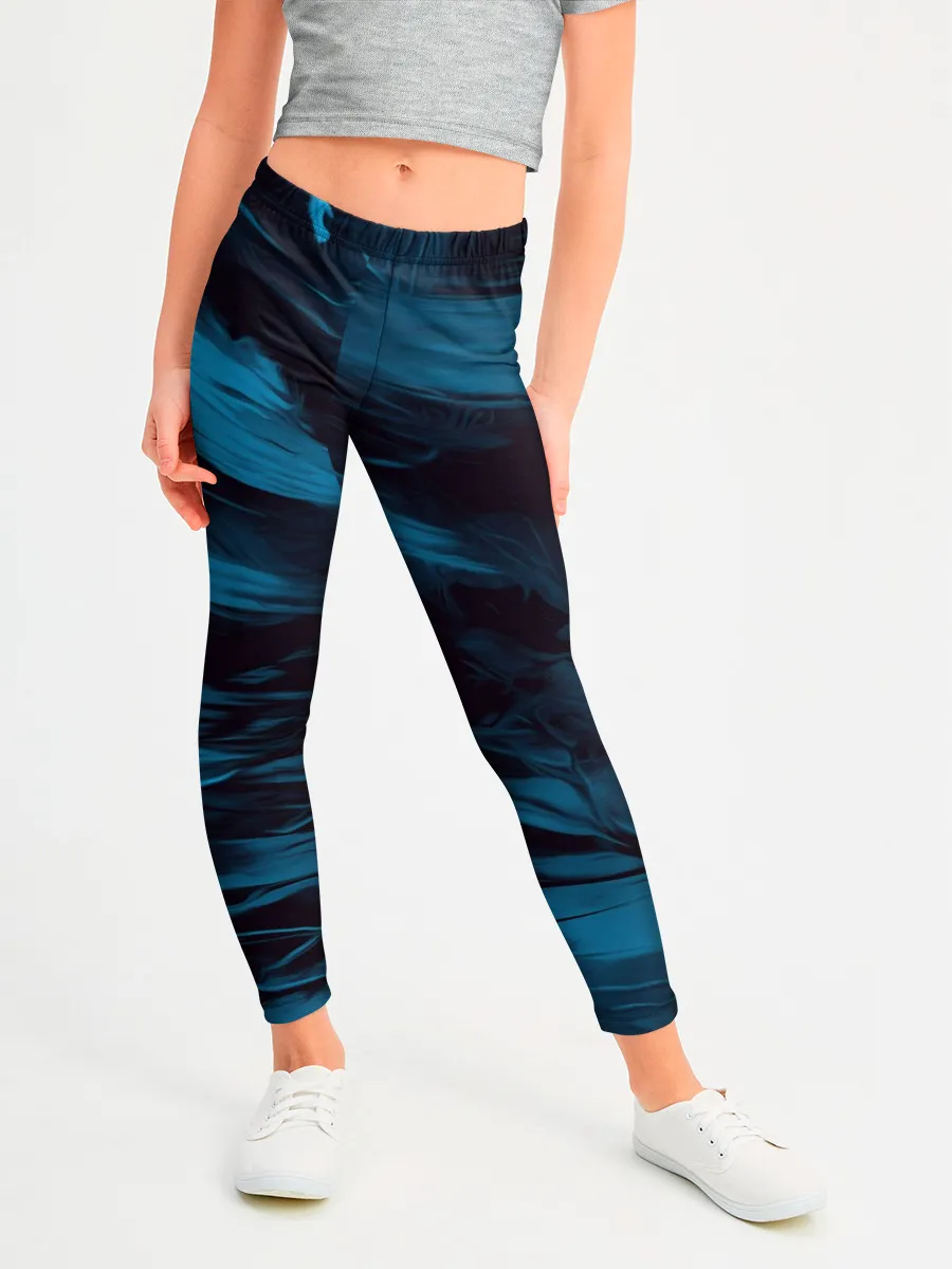 Леггинсы для девочки / Холодные краски