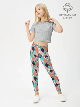 Леггинсы для девочки / Фламинго