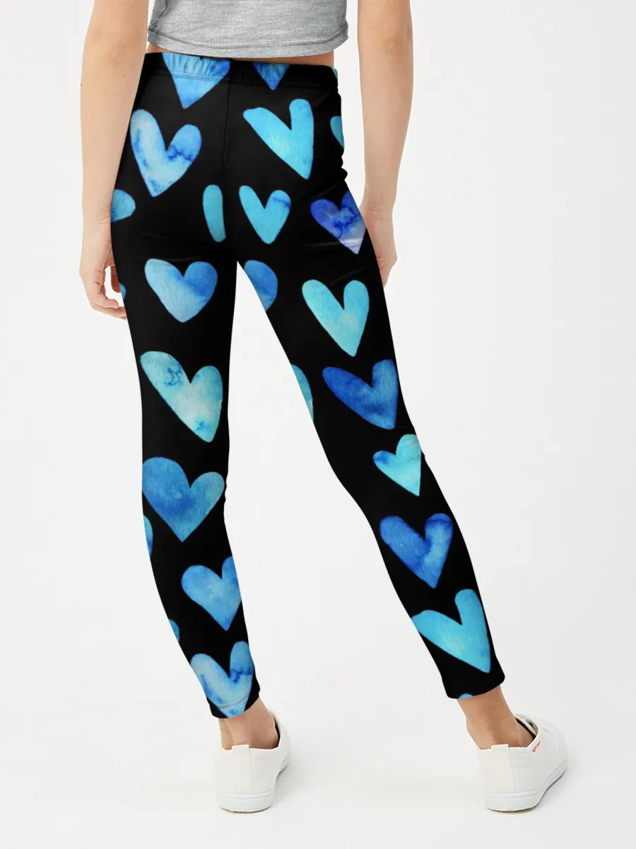 Леггинсы для девочки / Blue Hearts