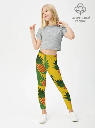 Леггинсы для девочки / Ананасы