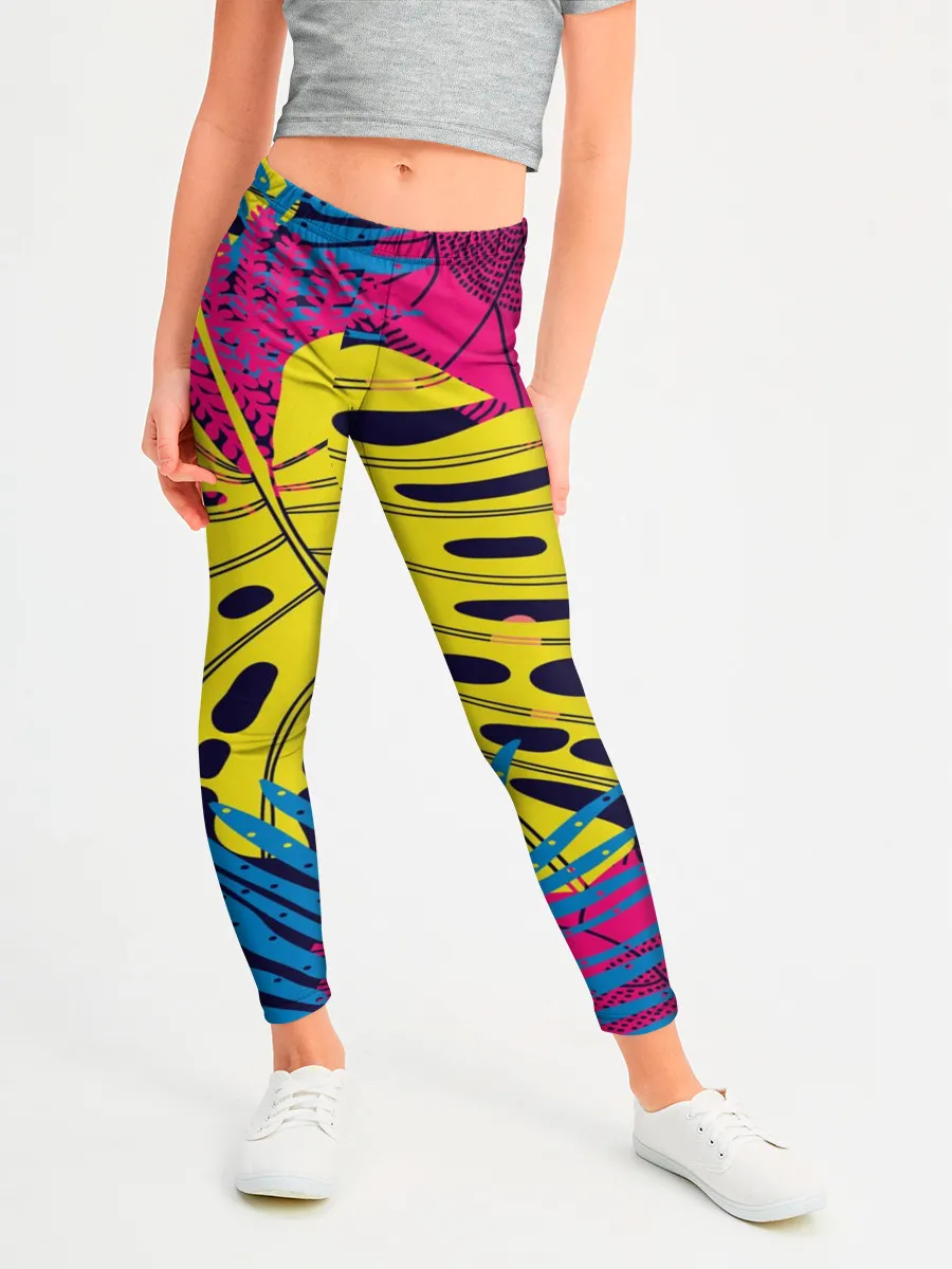 Леггинсы для девочки / Тропики fashion