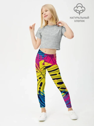 Леггинсы для девочки / Тропики fashion