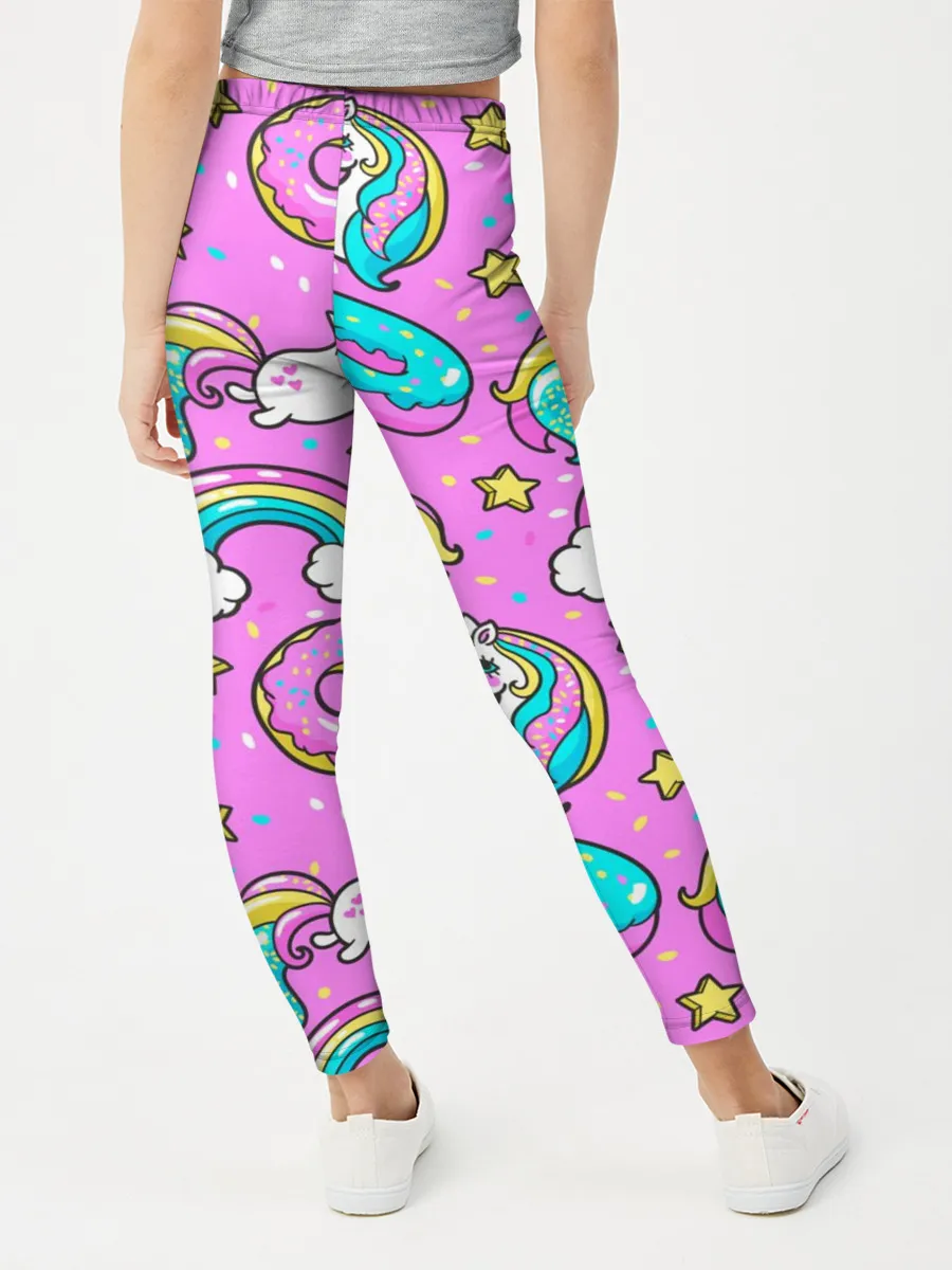 Леггинсы для девочки / Котики и Единороги