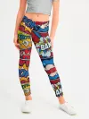 Леггинсы для девочки / Pop art pattern