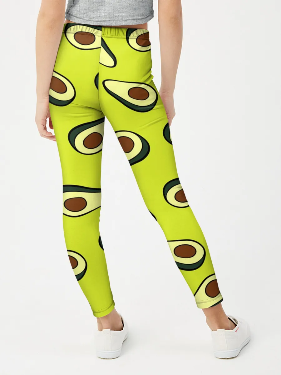 Леггинсы для девочки / Авокадо