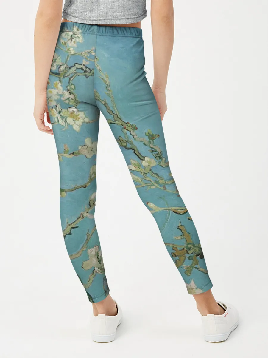 Леггинсы для девочки / Ван Гог Цветущие ветки миндаля