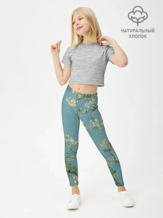 Леггинсы для девочки / Ван Гог Цветущие ветки миндаля