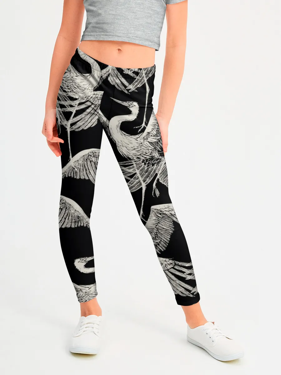 Леггинсы для девочки / Белые Птицы