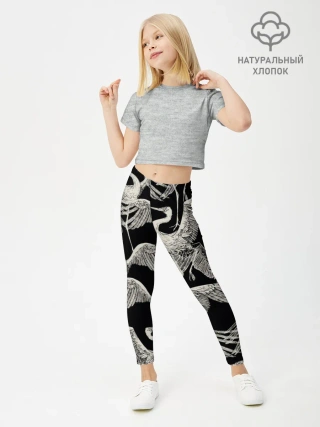 Леггинсы для девочки / Белые Птицы
