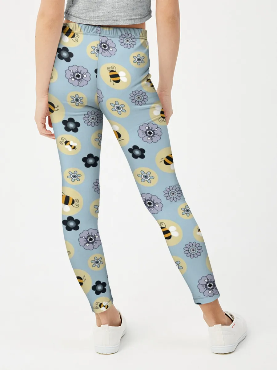 Леггинсы для девочки / Пчелки