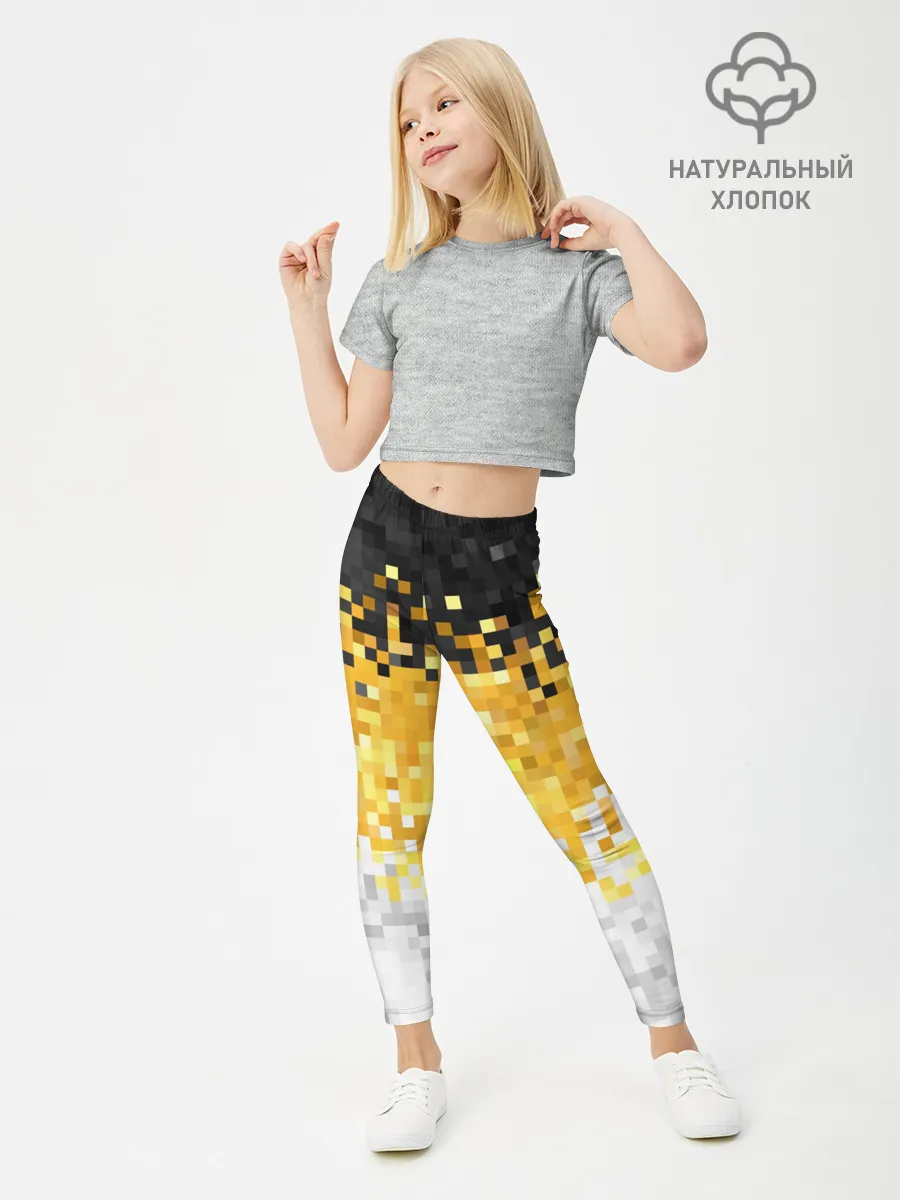 Леггинсы для девочки / 1858 Имперский флаг пикселами