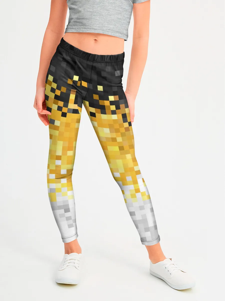 Леггинсы для девочки / 1858 Имперский флаг пикселами