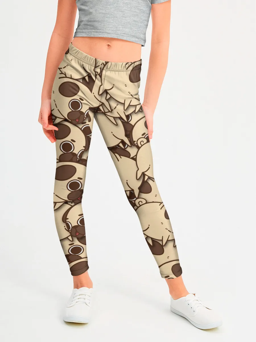 Леггинсы для девочки / мопс