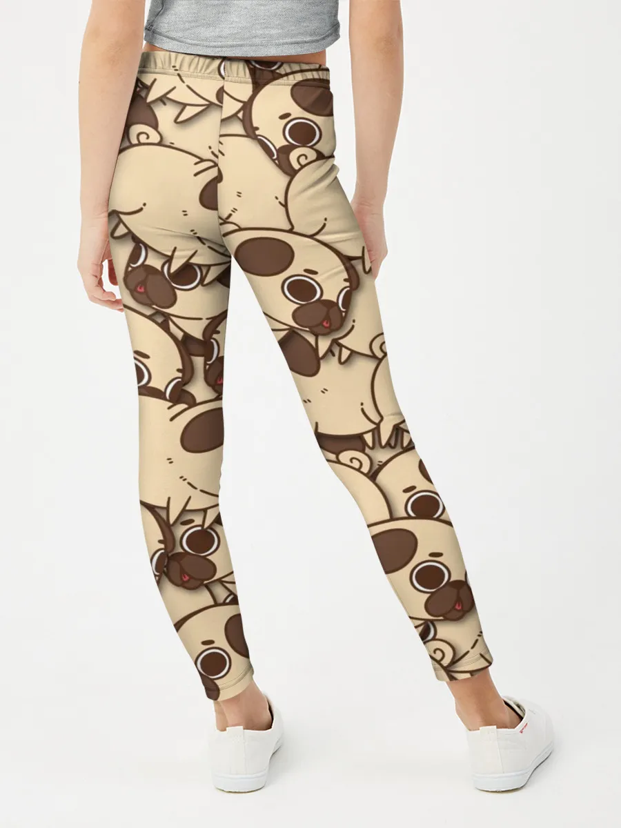 Леггинсы для девочки / мопс