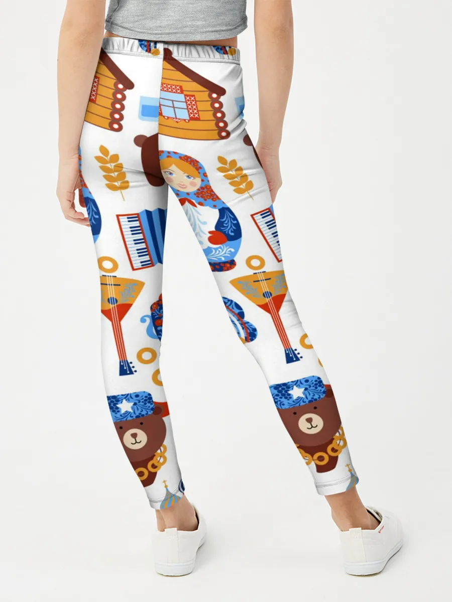 Леггинсы для девочки / Традиционный поп арт