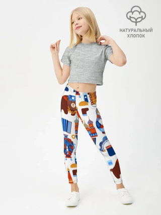 Леггинсы для девочки / Традиционный поп арт