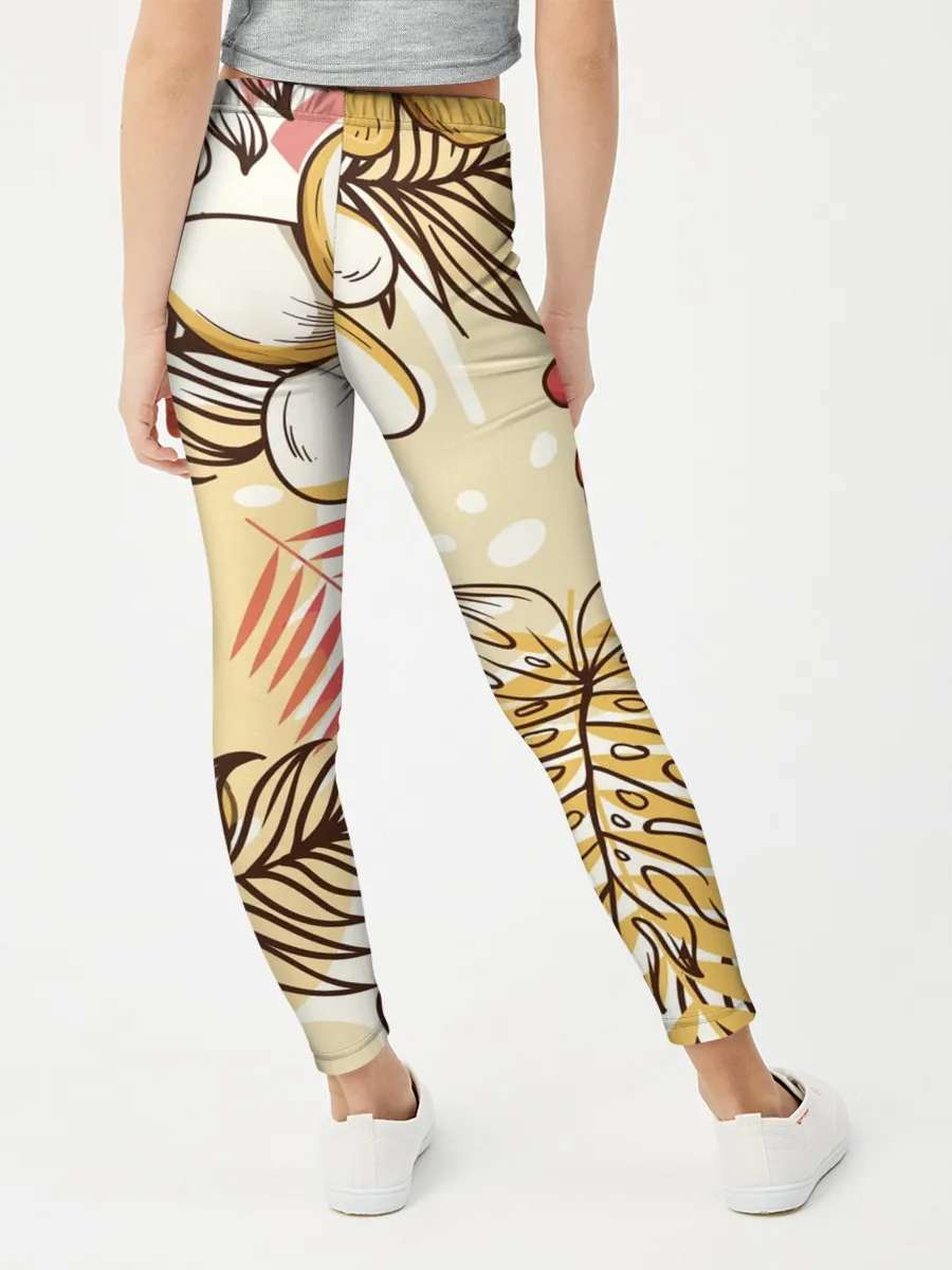 Леггинсы для девочки / Тропики