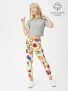 Леггинсы для девочки / Фрукты