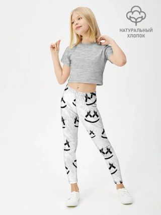 Леггинсы для девочки / MARSHMELLO PATTERN