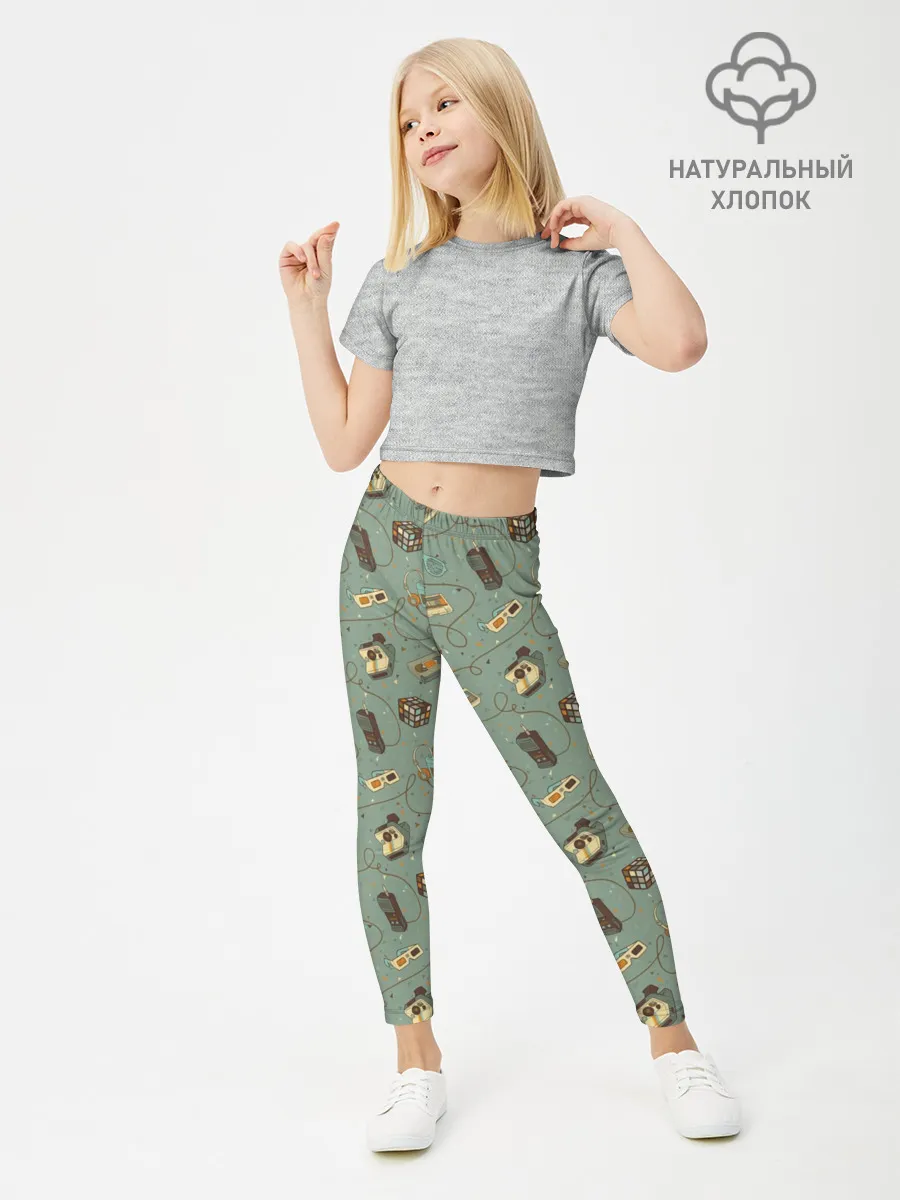 Леггинсы для девочки / Oldschool pattern