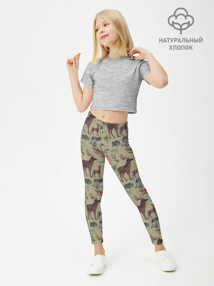 Леггинсы для девочки / Wild animals