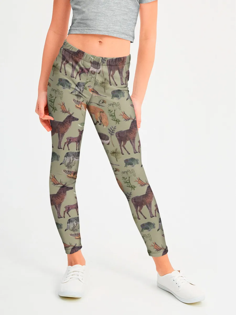 Леггинсы для девочки / Wild animals