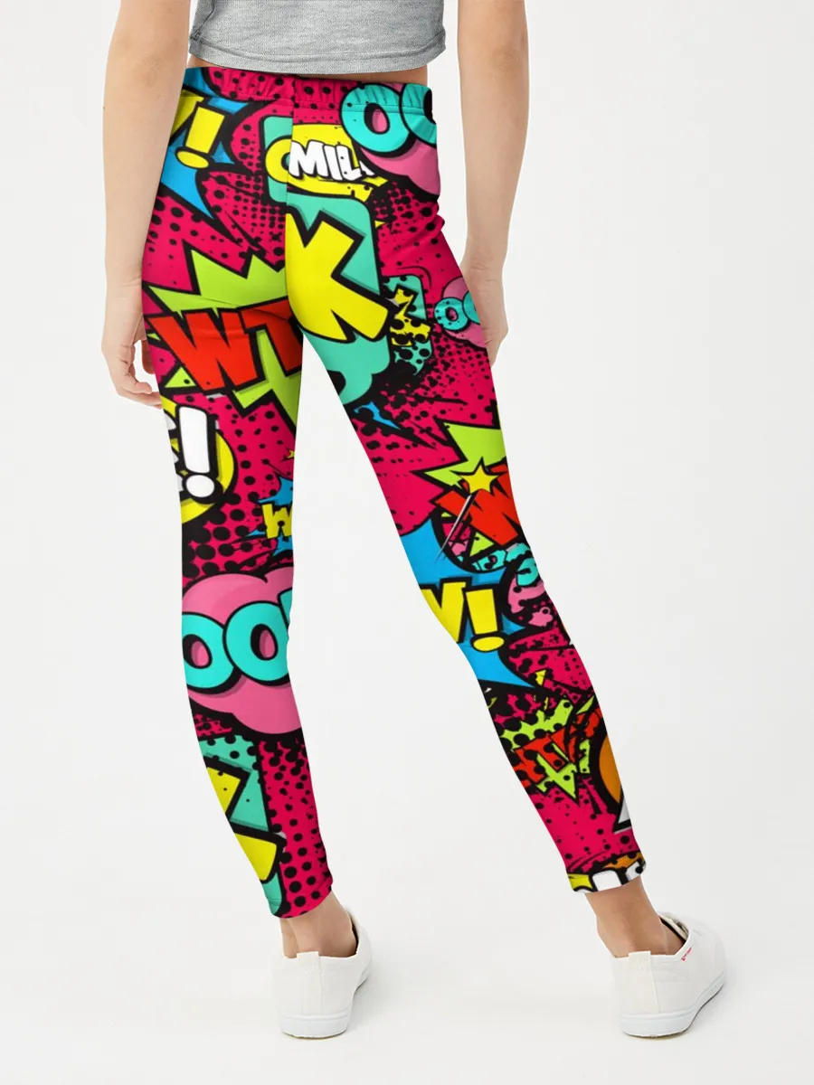 Леггинсы для девочки / Стиль pop-art