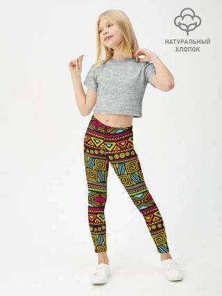 Леггинсы для девочки / Этнический орнамент