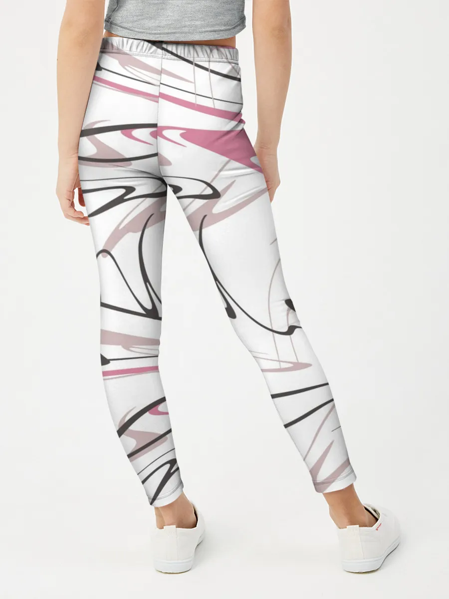 Леггинсы для девочки / Хаотичные линии