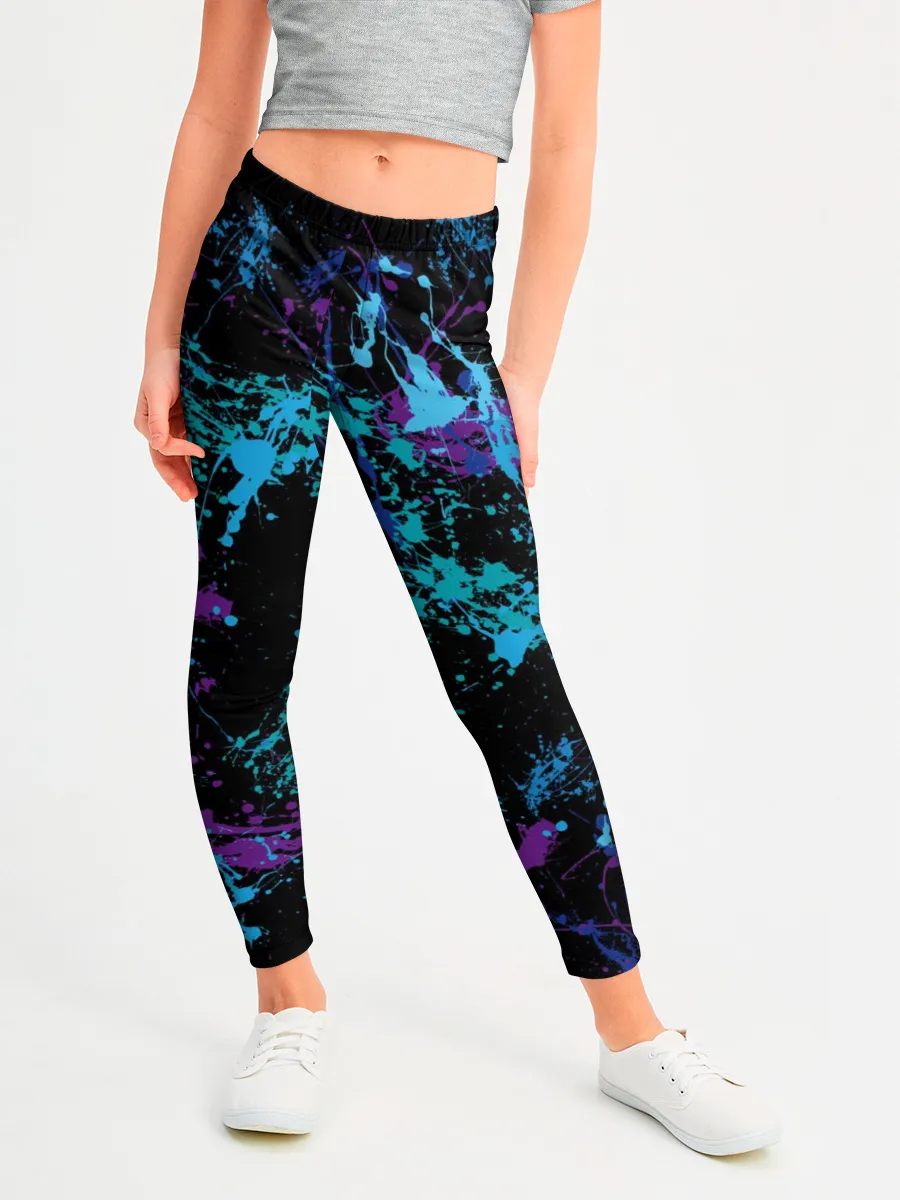 Леггинсы для девочки / Брызги